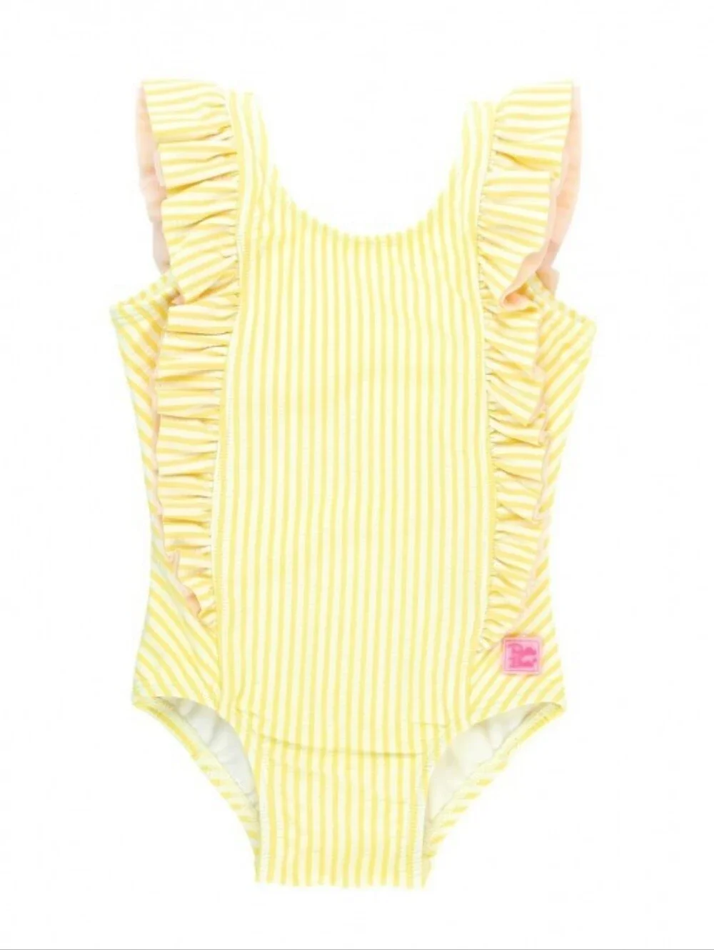 NWT BUNDLE Ruffle Butts Seersucker Waterfall One Piece Swimsuit and Sun Hat